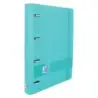 Oxford Live & Go A4+ Polyfoam Europeanbinder - Lomo de 45mm - Anillas de 4Dx35mm - Recambio 5x5 - Color Turquesa | Ahorro Imprim