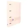 Oxford Live & Go A4+ Polyfoam Europeanbinder - Lomo de 45mm - Anillas de 4Dx35mm - Recambio 5x5 - Color Rosa Pastel | Ahorro Imp