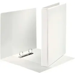 Esselte Canguro Plus Carpeta de Anillas - Formato A4 - Capacidad para 230 Hojas - 2 Anillas de 25mm - Color Blanco | Ahorro Impr