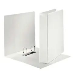 Esselte Canguro Plus Carpeta de Anillas - Formato A4 - Capacidad para 380 Hojas - 2 Anillas de 40mm - Color Blanco | Ahorro Impr