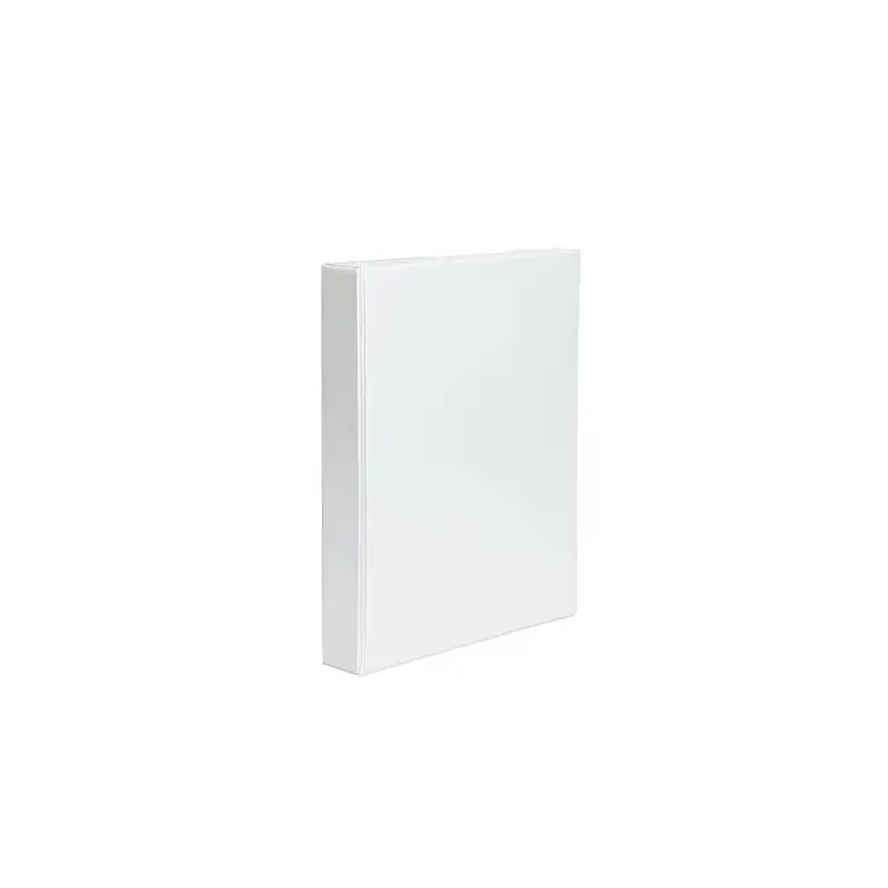 Pardo Carpeta Canguro A4 2 Anillas 65mm - Bolsa en Lomo y Portada - Color Blanco | Ahorro Imprimiendo