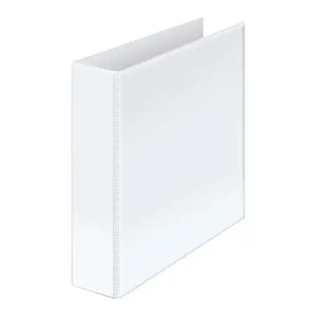 Dohe Carpeta Canguro Basic A4 - 2 Anillas Mixtas 65mm - Bolsa en Lomo y Portada - Carton Forrado - Color Blanco | Ahorro Imprimi