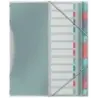 Esselte Colour'Breeze Clasificador con 12 Pestañas Multicolor - Para Formato A4 - 3 Solapas en la Contraportada - Polpropileno e