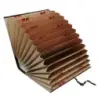 Dohe Carpeta Acordeon Clasificadora 20 Departamentos A-Z y 1-31 - Formato Folio - Carton Forrado - Cierre con Cinta de Tela - Co