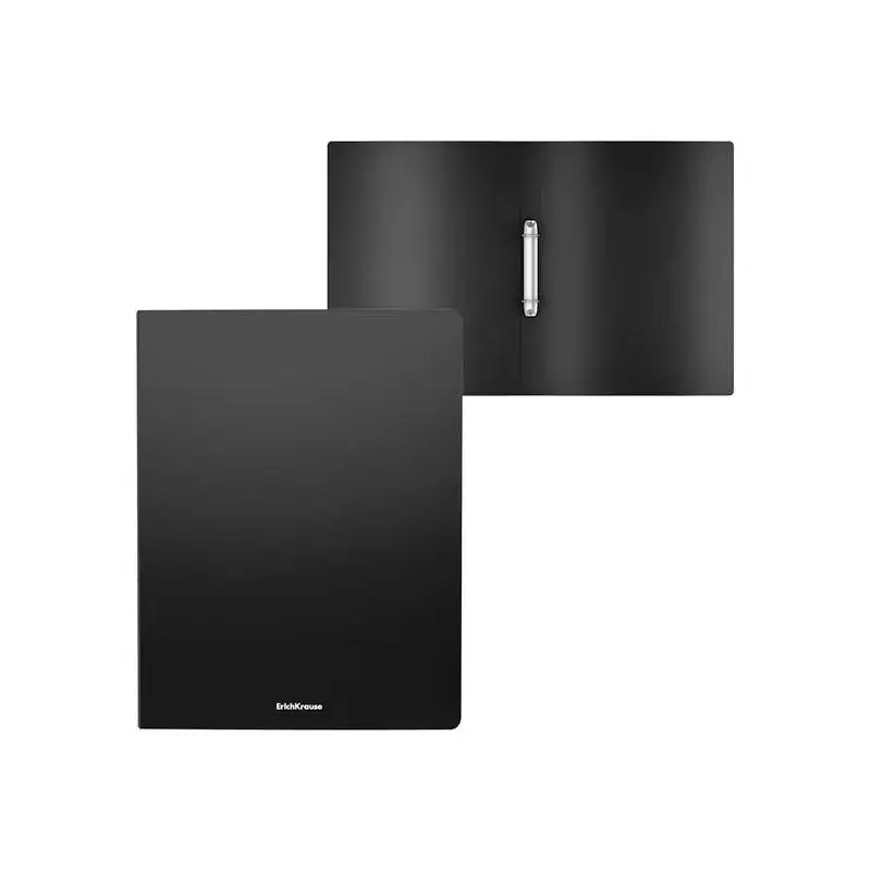 Erichkrause Carpetas Anillas Matt Classic - 2 Anillas de 24mm - Tamaño A4 - Color Negro | Ahorro Imprimiendo