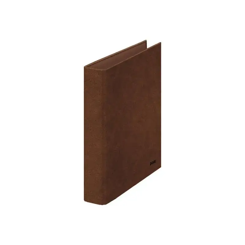 Dohe Carpeta de 2 Anillas Mixtas 40mm Folio Natural - Carton Forrado - Papel Impreso y Plastificado - Color Cuero | Ahorro Impri
