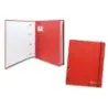 Bismark Carpeta de 4 Anillas con 80 Hojas Cuadricula 4x4 - Formato A4 - Fabricada en Carton - Color Rojo | Ahorro Imprimiendo