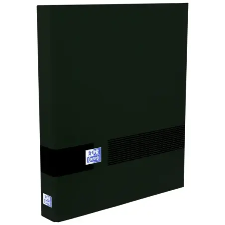 Oxford & You A4+ Carpeta de 4 Anillas D 40mm - Tamaño A4+ - Capacidad para 450 Hojas - Tapa Extradura - Lomo de 60mm - Color Neg