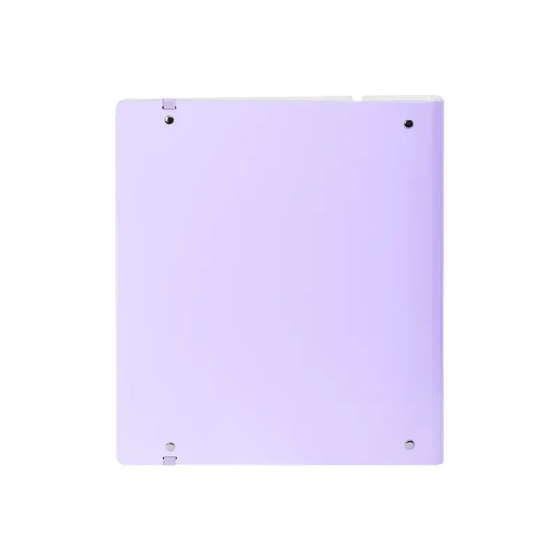 Safta Carpeta de 4 Anillas - PP Foam - Anillas de 35mm - Incluye 100 Hojas A4 - 27x32x4cm - Color Lavanda | Ahorro Imprimiendo