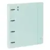 Safta Carpeta de 4 Anillas - PP Foam - Anillas de 35mm - Incluye 100 Hojas A4 - 27x32x4cm - Color Azul Claro | Ahorro Imprimiend