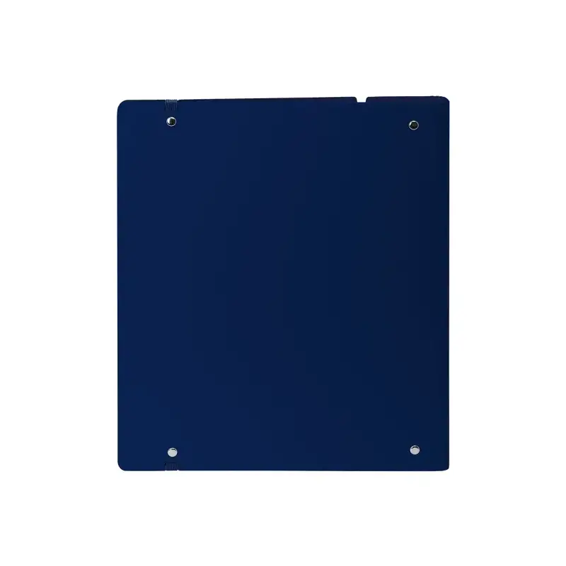 Safta Carpeta con 4 Anillas 35mm - Tapa de Plastico - Recambio 100 Hojas - Cierre Elastico - Ranura para Boligrafo - Separadores