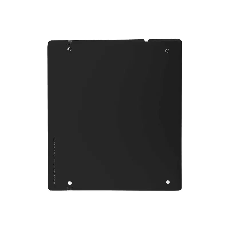 Safta Carpeta con 4 Anillas 35mm - Tapas de PP Foam - Recambio 100 Hojas - Cierre Elastico - Ranura para Boligrafo - Separadores