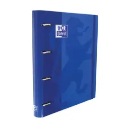 Oxford Europeanbinder Classic A4+ Carpeta de Anillas con Recambio Cuadricula 5x5 - Tapa Extradura - Cierre con Goma Elastica - C