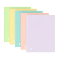 Oxford Urban A4 Carpeta de 20 Fundas Soldadas A4 - Tapa de Plastico Translucido - Colores Pastel Surtidos | Ahorro Imprimiendo