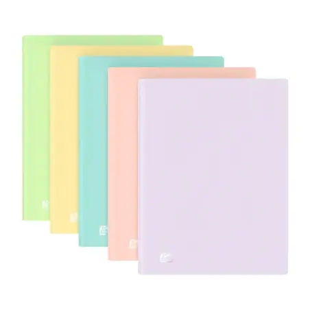 Oxford Urban A4 Carpeta de 20 Fundas Soldadas A4 - Tapa de Plastico Translucido - Colores Pastel Surtidos | Ahorro Imprimiendo