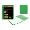 Ingraf Carpeta 20 Fundas A4 + Sobre con Broche - Espiral Plastica Indeformable - Apertura 360 Grados - Portada Personalizable -