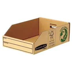 Fellowes Bankers Box Earth Bandeja de Carton 200mm - Montaje Manual - Carton Reciclado Certificacion FSC - Color Marron | Ahorro