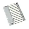Esselte Indice Numerico de Plastico - Pestañas 1 al 12 - Multitaladro - Formato A4 - Color Gris | Ahorro Imprimiendo