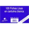 Mariola Pack de 100 Fichas Lisas Nº2 para Fichero - Medidas 125x75mm - Color Blanco | Ahorro Imprimiendo
