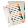 Esselte Indice para Proyectos Imprimible A4 Maxi Tipo 1-12 Multicolor - Multitaladro - Material PP Rigido 300 Micras, Portada 35