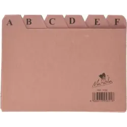 Mariola Indice A-Z Nº3 para Fichero - Medidas 150x100mm - Color Marron | Ahorro Imprimiendo