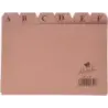 Mariola Indice A-Z Nº3 para Fichero - Medidas 150x100mm - Color Marron | Ahorro Imprimiendo