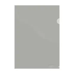 Dohe Dossier Uñero Premium Tamaño A4 - 210x297mm - Fabricado en Polipropileno Translucido de 180 Micras - Color Gris | Ahorro Im
