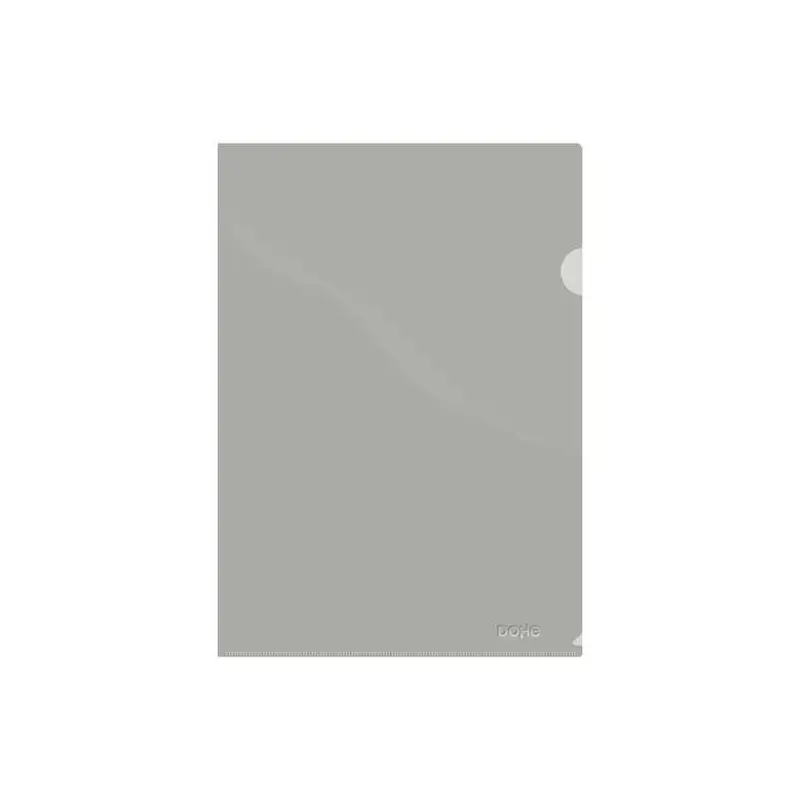 Dohe Dossier Uñero Premium Tamaño A4 - 210x297mm - Fabricado en Polipropileno Translucido de 180 Micras - Color Gris | Ahorro Im