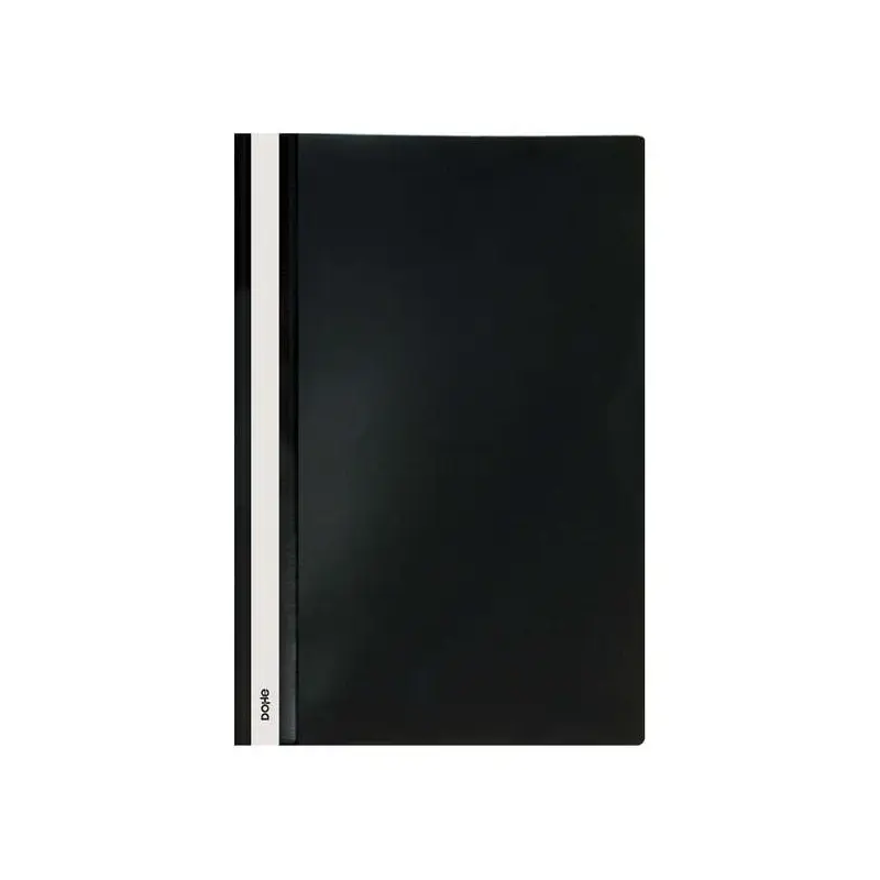 Dohe Dosier con Fastener de Polipropileno - Tamaño Folio - Cubierta Transparente y Trasera Opaca - Ideal para Organizar Document