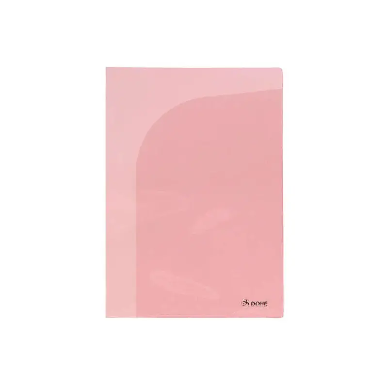 Dohe Dossier Doble de Dos Bolsillos Internos - Tamaño A4 - Fabricado en Polipropileno Translucido - Bolsas Interiores para Tarje