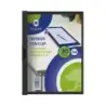 Bismark Dossier para 30 Hojas A4 con Clip Metalico Lateral - Polipropileno Transparente - Color Negro | Ahorro Imprimiendo