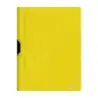Dohe Dossier con Clip Metalico - Tamaño A4 - Fabricado en Polipropileno Opaco de 350 Micras - Color Amarillo | Ahorro Imprimiend