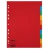 Esselte Separadores Carton A4 Multitaladro 150gr - 10 Pestañas 5 Colores - Presentacion en Bolsa Individual | Ahorro Imprimiendo