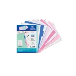 Oxford Strongline A4 Separadores 5 Posiciones - Plastico Opaco Resistente - 4 Taladros para Facil Colocacion - Grosor de 500 Mic