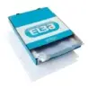 Elba Pack de 100 Fundas Multitaladro PP 90 Micras - Tamaño A4 - Acabado Piel Naranja - Transparente | Ahorro Imprimiendo