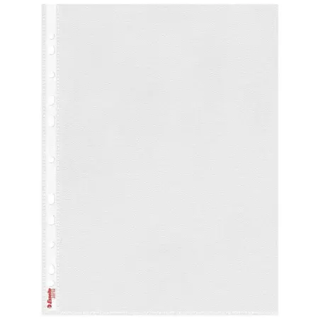 Esselte Pack de 100 Fundas Multitaladro A4 0,07mm - Abertura Superior - 11 Taladros - Acabado Rugoso Transparente | Ahorro Impri