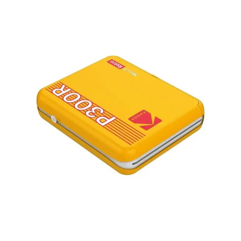 Kodak Mini 3 Retro P300R Impresora Fotografica Portatil Bluetooth - Formato de Impresion 7,6x7,6cm - Alimentacion por Bateria -