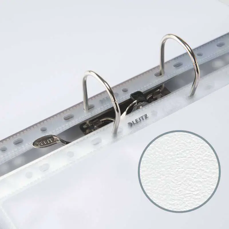 Leitz Pack de 5 Fundas Fuelle con Solapa A4 Multitaladro 11 - Capacidad 200 Hojas - Fabricada en PVC de 170 Micras - Expansibles