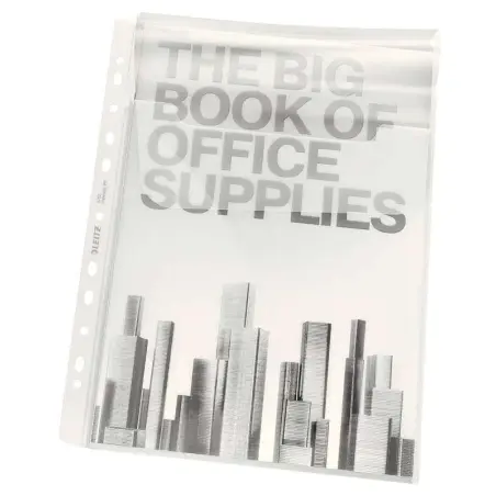 Leitz Pack de 5 Fundas Fuelle Premium Expansible con Solapa Polipropileno A4 18micras - Gran Capacidad de hasta 200 Hojas A4 - T