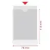 Esselte Pack de 100 Portacarnets Tamaño 78x114mm 75Q 140 micras - PVC Transparente Acabado Liso | Ahorro Imprimiendo