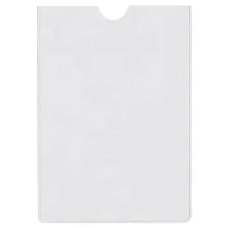 Esselte Pack de 100 Portacarnets Tamaño 82x122mm 80Q 140 micras - PVC Transparente Acabado Liso | Ahorro Imprimiendo