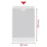 Esselte Pack de 100 Portacarnets Tamaño 82x122mm 80Q 140 micras - PVC Transparente Acabado Liso | Ahorro Imprimiendo