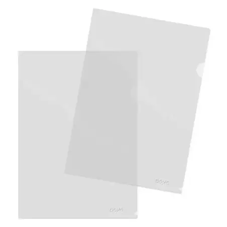 Dohe 100 Dossier de Polipropileno Transparente Acabado Cristal - Tamaño A4 | Ahorro Imprimiendo