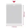 Esselte Pack de 100 Portacarnets A5 171x221mm 170Q 140 micras - PVC Transparente Acabado Liso | Ahorro Imprimiendo