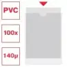 Esselte Pack de 100 Portacarnets 231x330mm 190Q 140 micras - PVC Transparente Acabado Liso | Ahorro Imprimiendo
