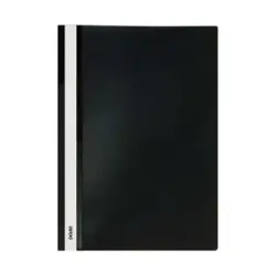 Dohe Dosier con Fastener de Polipropileno - Tamaño A4 - Cubierta Transparente y Trasera Opaca - Ideal para Organizar Documentos