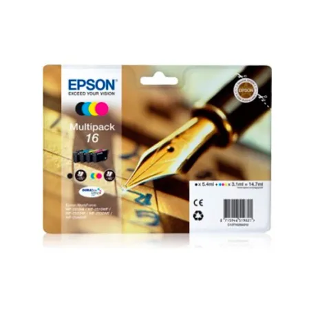 Pack 4 Epson 16 T1621 / T1622 / T1623 / T1624 Cartuchos Originales | Ahorro Imprimiendo