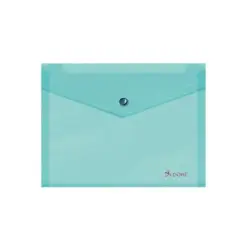 Dohe Sobre Portadocumentos A5 - Cierre de Broche - Polipropileno Translucido 150 Micras - Color Verde | Ahorro Imprimiendo