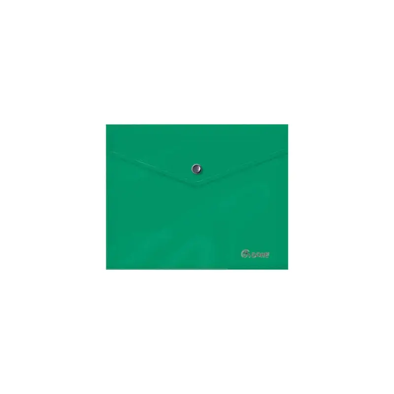 Dohe Sobre Portadocumentos A5 - Cierre de Broche - Polipropileno Opaco 150 Micras - Color Verde | Ahorro Imprimiendo