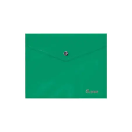 Dohe Sobre Portadocumentos A5 - Cierre de Broche - Polipropileno Opaco 150 Micras - Color Verde | Ahorro Imprimiendo